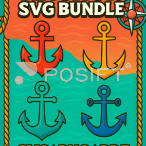 Anchor SVG, Anchor clipart, Anchor cut files, anchor vector, anchor PNG, anchor cricut silhouette SVG, Anchor (5)