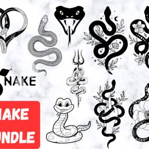 snake svg bundle