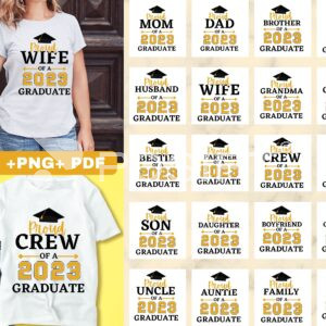 Proud Graduate 2023 SVG, Senior Family svg, Graduation Svg Bundle, Proud Senior Svg, Graduation svg 2023, Graduation, Graduation Cap svg