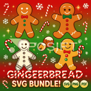 Gingerbread Man SVG, Digital Download ,Christmas Gingerbread Svg, Christmas Svg, Gingerbread Man Svg bundle, Gingerbread Man, easy layer fi (1)