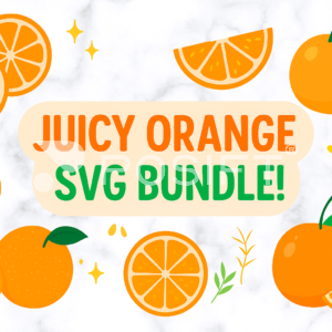 Orange Slice SVG Bundle Fresh Citrus SVG, PNG, and PDF Collection