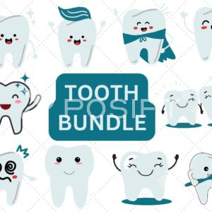 Tooth SVG Bundle Dental Clipart in SVG, PNG, PDF Formats Perfect for Dental Crafts & Projects