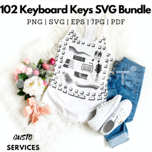 100+ Premium Keyboard Keys Bundle Edition EPS, SVG, PNG, JPG Digital Download (1)